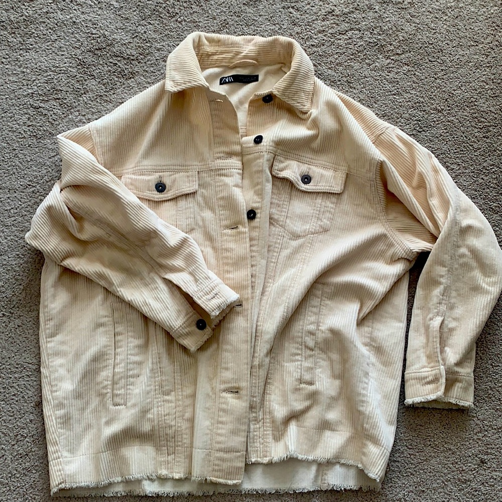 Zara corduroy jacket size small